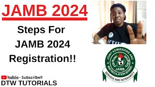 JAMB 2024 Registration Steps [upl. by Ieluuk]