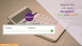 Privatkredit in der Schweiz wie man den besten OnlineKredit erhält Tutorial [upl. by Porche]