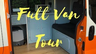 Renault Trafic Camper Full Van TourDIY TVP Camper [upl. by Kcarb]