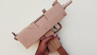 How to make Ingram MAC10 out of cardboard EASY [upl. by Eniotna]