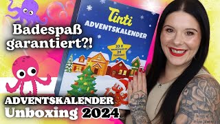 Badespaß garantiert 🐙Tinti ADVENTSKALENDER 2024 Unboxing 24 Türchen [upl. by Windham272]