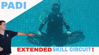 Extended PADI Divemaster Skill Circuit With Revised Open Water Diver Skills [upl. by Elissa549]