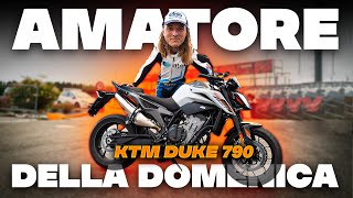 Vado in pista IN moto 😱  A fullgasss con la Ktm Duke790 a Castelletto di Branduzzo [upl. by Ientruoc]