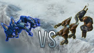 Halo Wars Unit Battle  Elite Grunt Squad vs Brute Grunt Squad [upl. by Dearr]