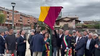 Roma inaugurato il giardino Nils Liedholm presenti Gualtieri e Mancini [upl. by Elsi]