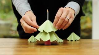 How to make a Christmas Tree from paper [upl. by Doe]