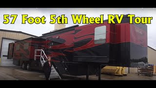 Spacecraft RV Manufacturing 57 foot Custom 5th Wheel RV Coach [upl. by Mahsih]