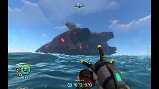 showcasing what the repulsion cannon does in Subnautica [upl. by Shaya]