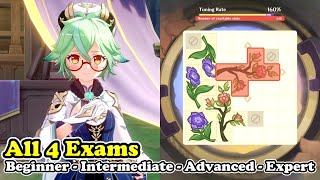 Alchemical Ascension All 4 Exams Beginner  Intermediate  Advanced  Expert Exam  Genshin Impact [upl. by Lorenzana]