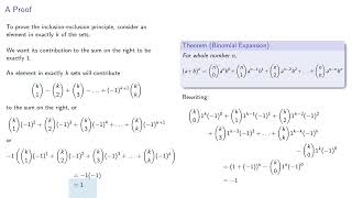 The InclusionExclusion Principle General Case [upl. by Beaudoin]