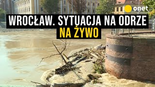 Sytuacja na Odrze we Wrocławiu Śledź na żywo [upl. by Norvin]