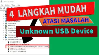 SOLVED  Code Error 43 UnKnown USB Device mengatasi flashdisk tidak terbaca [upl. by Va]