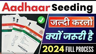 Aadhaar Seeding kya Hota hai  Aadhaar Seeding Complete Process in Hindi 2023 [upl. by Annekam723]