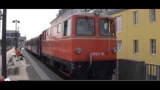 Train Travel in Europe Austria Narrow Gauge Railroad from St Pölten to Mariazell [upl. by Nosauq]