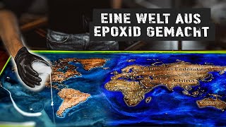 Weltkarte aus Epoxidharz [upl. by Unni933]