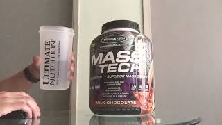 How to drink MASS TECH MASS GAINER by MUSCLETECH [upl. by Eireva]