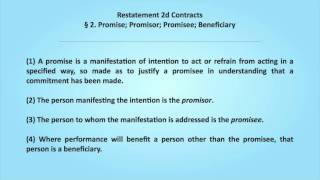 12 Contracts Promissory Estoppel [upl. by Ecylahs]