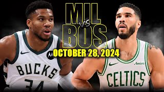 Boston Celtics vs Milwaukee Bucks Full Game Highlights  October 28 2024  202425 NBA Season [upl. by Yvette]