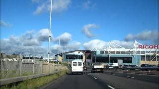 Approaching The Ricoh Roundabout Coventry  Complete Driver [upl. by Eniluap538]