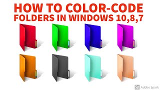 How to colorcode folders in Windows 1087 [upl. by Aseret]