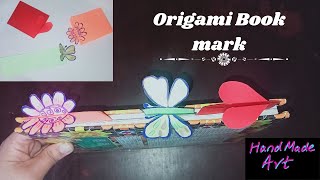 DIY BOOKMARKS Easy Origami Book marks corner [upl. by Orelie]