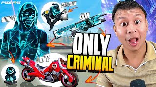 Free Fire But Everything Criminal Only Challenge ✌ Tonde Gamer [upl. by Euridice187]