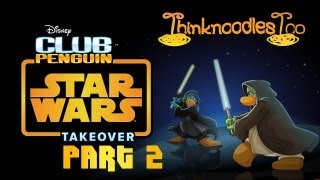 Club Penguin Star Wars Takeover Party Walkthrough Part 2 [upl. by Leuqram]