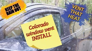 Colorado ZR2 MOD AVS vent visor install  some problems [upl. by Belding946]