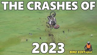 The Crashes of 2023Highlights BIKE EDITION  UK Motorsport Action [upl. by Ecidnacal]