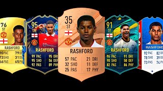 Marcus Rashford  All FiFa Cards  FIFA16  FC24 [upl. by Ches]