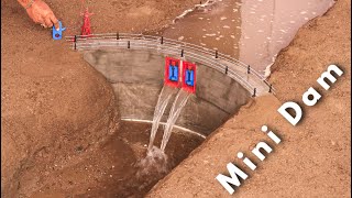 How Dam Model Construct  How to make mini dam model [upl. by Amity]