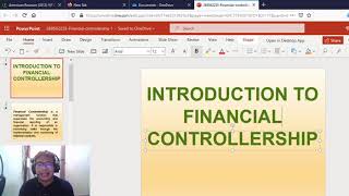 Introduction to Financial Controllership Lesson 1 [upl. by Nednerb]