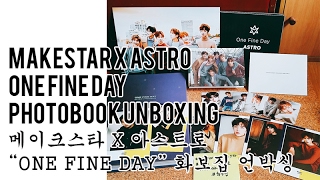 MAKESTAR X ASTRO One Fine Day Photobook Unboxing [upl. by Einad]