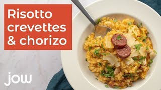 Risotto crevettes amp chorizo [upl. by Arlee]