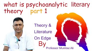 What is Psychoanalytical Literary Theory Theory amp Literature On Edge By Prof Mumtaz Ali [upl. by Yttap]