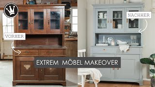 DIY  Möbel PERFEKT mit Kreidefarbe streichen  EXTREM Möbel Makeover  DekoideenReich [upl. by Akiemat]