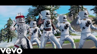 Marshmello  VIBR8 Official Fortnite Music Video Maximum Bounce Emote marshmello [upl. by Ecirrehs879]