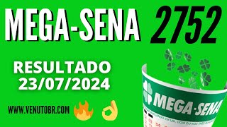 🍀 Resultado MegaSena 2752 [upl. by Ettennod]