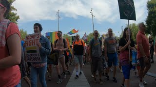 ⁴ᴷ PRIDE WALK AMSTERDAM 2019 3 Rijksmuseum Museumplein Vondelpark [upl. by Baiel317]