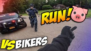 COPS VS BIKERS  MOTORCYCLE POLICE CHASE  Best Compilation 2024 [upl. by Suoicul]