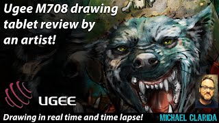 Ugee M708 Pen tablet review by an illustrator [upl. by Anihsit]