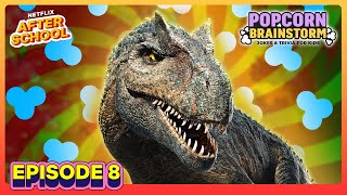 Dinosaur Trivia Jurassic World Chaos Theory  Popcorn Brainstorm 🍿 Podcast for Kids  Netflix [upl. by Nalek]