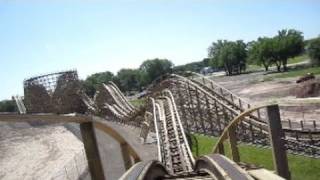 Zippin Pippin Front Seat onride HD POV Bay Beach Amusement Park [upl. by Teemus58]