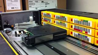 LTO3 Ultrium Tape Autoloader Internal Workings amp Mechanism [upl. by Assedo]