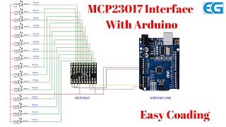 Interface MCP23017 Port Expander With Arduino Uno [upl. by Kcam755]