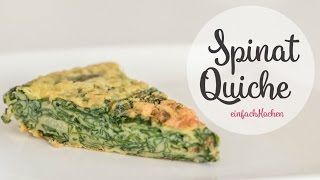 Leckeres Spinat Quiche Rezept im Tortilla style  einfachKochen [upl. by Therese]