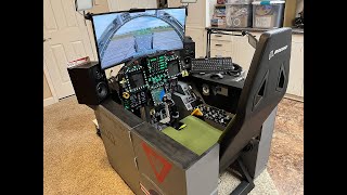 3D Printed FA18C Cockpit for DCS World VR  Mixed Reality  2023 Update [upl. by Teplitz]