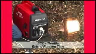 Honda EU20iu Leisure Generator  Camping [upl. by Naghem469]