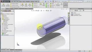 Model a screw Part 2 Use the Split command and a Spiral Cut Sweep [upl. by Abroms326]