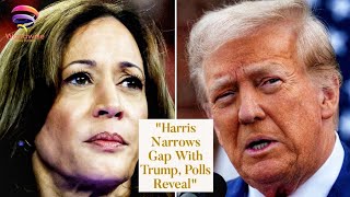 Harris gaining ground on Trump TV network polls show [upl. by Yur]